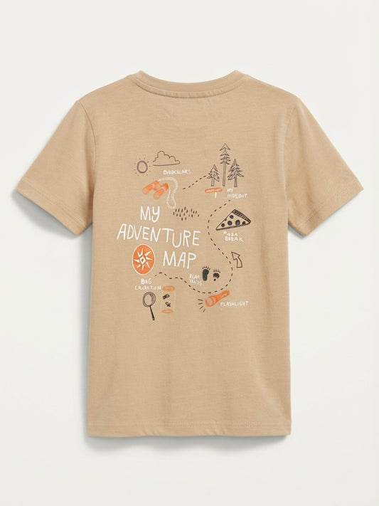 Boys Henly T Shirt - Beige
