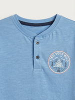 Boys Henly T Shirt - Light Blue