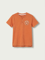 Boys Henly T Shirt - Terracotta