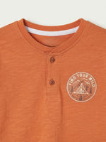 Boys Henly T Shirt - Terracotta
