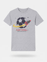 Boys Round Neck T Shirt - Heather Grey