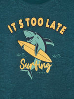 Boys Round Neck T Shirt - Ocean Teal