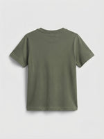 Boys Printed T Shirt - Olive