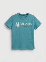 Boys Printed T Shirt - Teal