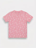 Boys Cotton Henly T Shirt - Dusty Pink