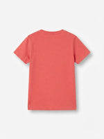 Boys Printed T Shirt - Coral