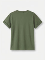 Boys Printed T Shirt - Olive