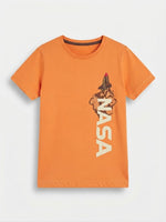 Boys Printed T Shirt - Orange