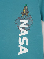 Boys Printed T Shirt - Teal