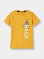 Boys Printed T Shirt - Yellow