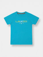Boys Raglan Sleeve T Shirt - Bright Turquoise
