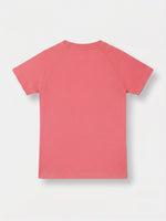 Boys Raglan Sleeve T Shirt - Coral Pink