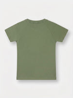Boys Raglan Sleeve T Shirt - Olive Khaki