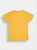 Boys Raglan Sleeve T Shirt - Sunny Mustard Yellow