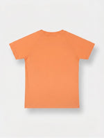 Boys Raglan Sleeve T Shirt - Vibrant Orange