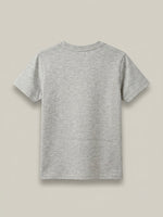 Boys Printed T Shirt - Heather Grey