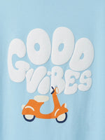 Boys Printed T Shirt - Light Blue