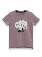 Boys Printed T Shirt - Muted Mauve