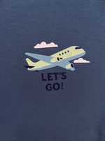 Boys Printed Oversized T Shirt - Navy Blue
