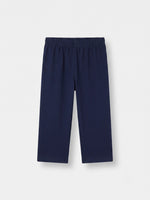 Boys Round Neck T Shirt with 3/4th Bottom Set - Teal Blue / Midnight Navy