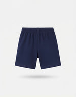 Boys Sleeveless Contrast Rib T Shirt with Shorts Set - Mint Aquamarine / Midnight Navy