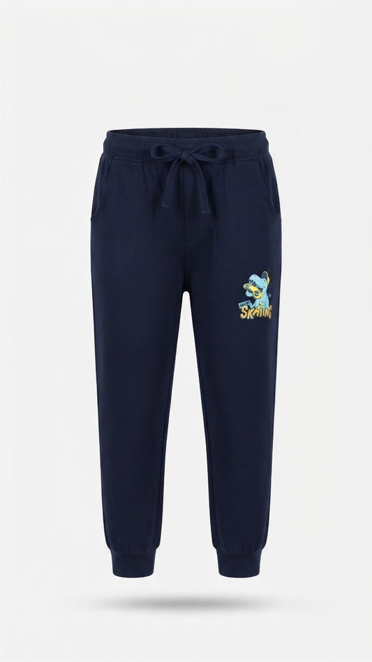 Boys Pants with Ankle Cuff - Dark Navy