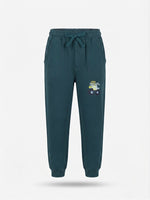 Boys Pants with Ankle Cuff - Forest Green