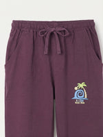 Boys Full Pants - Deep Plum